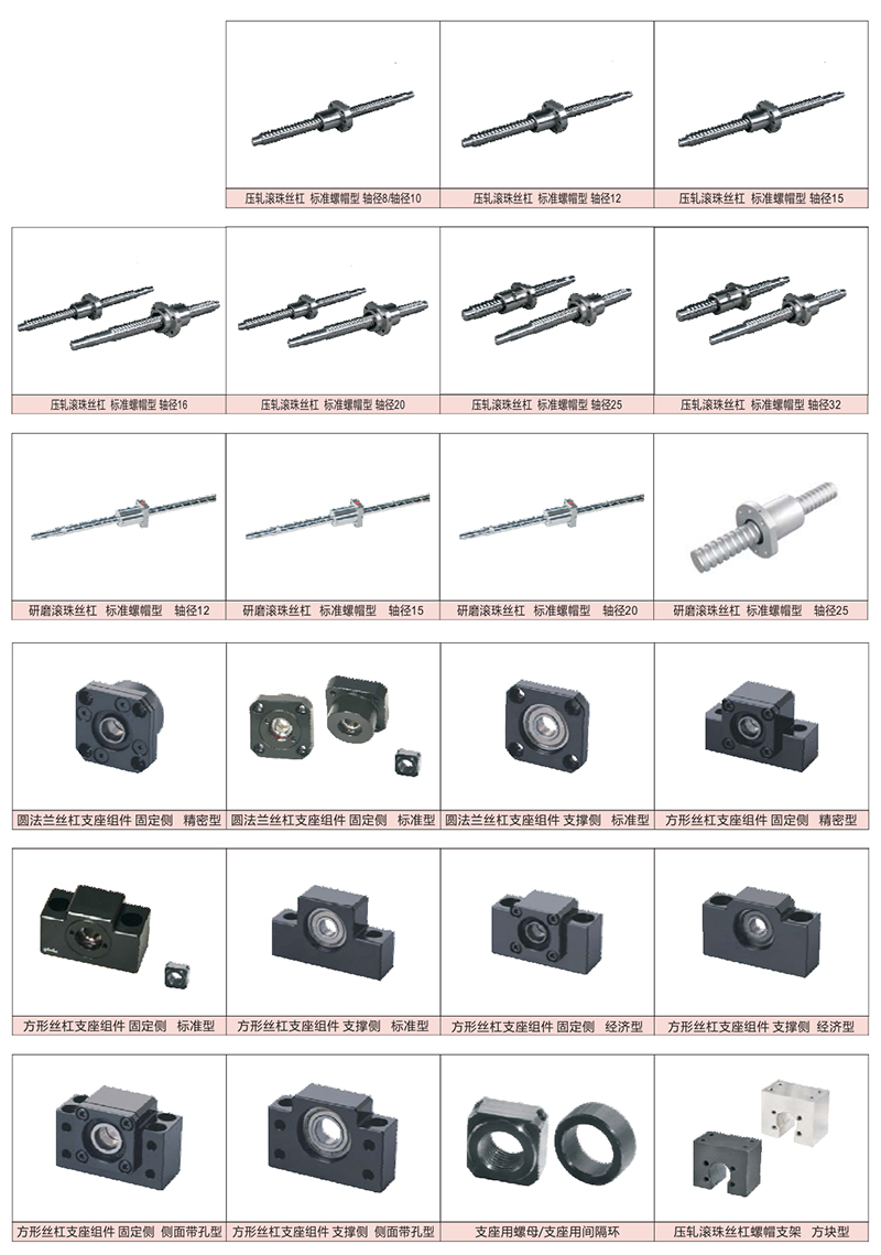 滚珠丝杠-丝杠相关组件(图1)